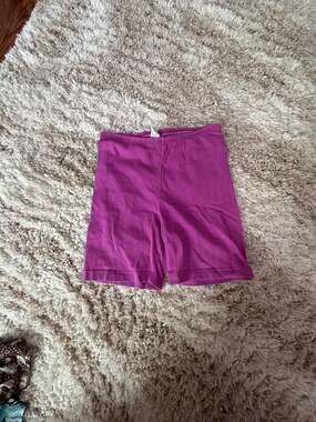 The Body Co. Magenta Purple Cotton Blend Biker Shorts